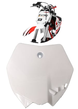 Přední plast Pitbike, NRG - bílá