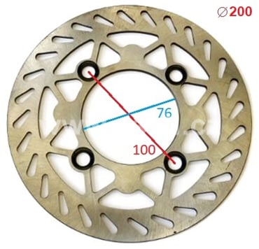 Brzdový kotouč pitbike 200 mm