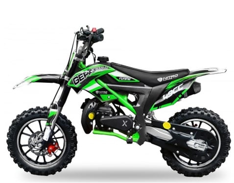 Minicross Gepard Tuning 49 cc zelená