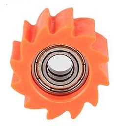 Rolnička řetězu 10mm, oranžová typ5