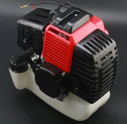 Motor 49 cc koloběžka, křovinořez