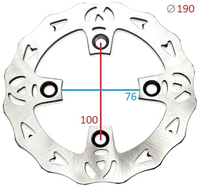 Brzdový kotouč 190 mm vlnitý typ2