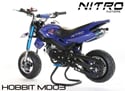 Nitro minimotard Hobbit 49cc modrá